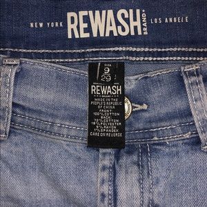 Washed denim skirt